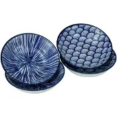 Mareld Akio minikulho 10 cm 4 kpl, sininen/valkoinen
