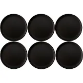 Aida RAW jälkiruokalautanen 6 kpl, titanium black