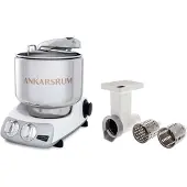 Ankarsrum Assistent AKM 6230 -yleiskone + vihannessilppuri, valkoinen