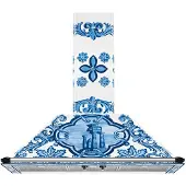 Smeg KT90DGME D&G Blu Mediterraneo liesituuletin seinäasennukseen 90 cm