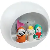 Alessi Seimiasetelma, posliini, valkoinen