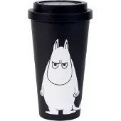 Nordicbuddies - Muumi Take Away Muki Muumipeikko 45 cl Musta