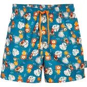 Playshoes Uimashortsit 'Dschungel' ecru / petrooli / oranssi