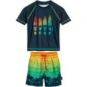 Playshoes UV-suoja marine / vaaleansininen / vihreä / oranssi