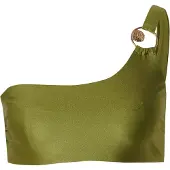 Hunkemoller Holbox One Shoulder Croptop - Green - C x 90