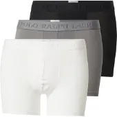 Ralph Lauren Stretch Cotton Boxer Brief 3-Pack - White - XXL