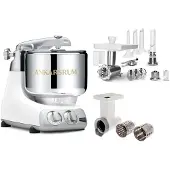 Ankarsrum Assistent yleiskone, suuri tarvikepaketti, mineral white