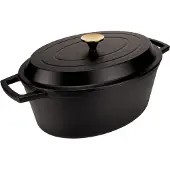 Mareld Soikea valurautapata 34 cm, musta