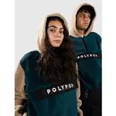 Polypop Fern Cut And Sew Sherpa Fleeceneule petrol Koko S