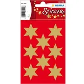 Herma 3925, Paperi, Kulta, Tähtikuvio, Kiinteä, Joulu, 24 kpl