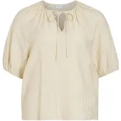 Vila Viclo 2/4 V-Neck Top - Noos - Cream - 38