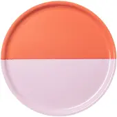 Arabia Vuokko tarjotin Ø35 cm 2-väri rosa-punainen