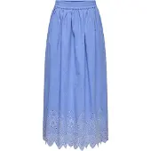 ONLY Onltulum Emb Maxi Skirt Wvn - Blue - XS