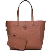 Ralph Lauren for woman. 431960183001 Large brown grained leather tote bag Cameryn (OSFA), Casual