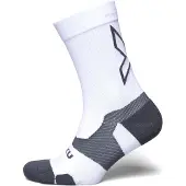 2XU Vectr Light Cushion Crew Sock White/Grey Urheilusukat XL