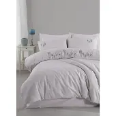 Saheser vuodevaatesetti Nilda Light Grey, 200x220 cm, 6 osaa