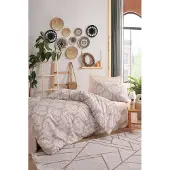 Eponj Home vuodevaatesarja Post Brown, 160 x 220 cm, 3-osainen