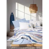 L'essentiel Maison -vuodevaatesarja Moreno Blue, 200 x 220 cm, 4-osainen
