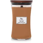 Woodwick Santal Myrrh tuoksukynttilä sisältää puusydämen 610 g