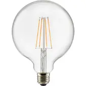 Globen Lighting Valonlähde E27 LED kolmiportainen himmennin, pyöreä, 125 mm 0,4–7 W, opaali