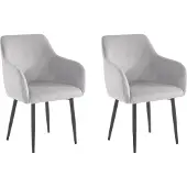 Notio Living 2:n ruokailutuolin setti Penny, harmaa