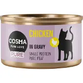 Cosma 24x80g Pure kana kissan märkäruoka