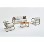 Skye Decor 4-osainen ulkokalustesetti , harmaa
