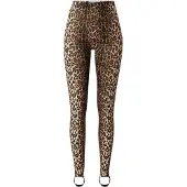 Lollys Laundry Leggingsit 'Dolly' vaaleabeige / karamelli / musta