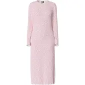 Pieces Pcflora Ls Midi Dress Jrs Noos Bc - Pink - S