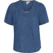 Culture Culivie Arpa Ss Blouse - Blue - XL