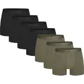 Urberg Men's Bamboo Boxers 7-Pack Black/Green Alusvaatteet XXL