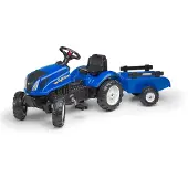 Falk Polkutraktori ja perävaunu New Holland T6,