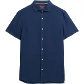 Superdry Vacation Linen S/S Shirt - Navy - S