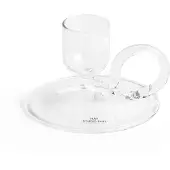 HAY Tiny Curved kynttilänjalka, clear