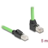 DeLOCK 80894, 5 m, Cat6a, SF/UTP (S-FTP), RJ-45, RJ-45, Musta, Vihreä