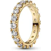 Pandora 14K Gold-Plated Ring With Clear Cubic Zirconia - Gold - 56