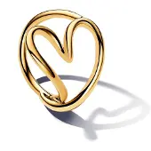 Pandora Heart 14K Gold-Plated Ring - Gold - 56
