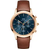 Daniel Wellington Iconic Chronograph 42 St Mawes Rg Arctic - Brown - 42 MM
