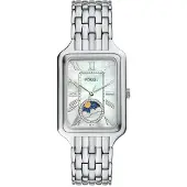 Fossil Analoginen kello 'Raquel' hopea / offwhite