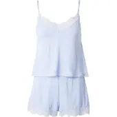 Hunkemoller Pj Cami Jersey Lace Nana - Blue - XS