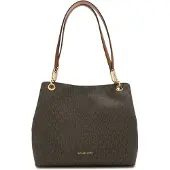 Michael Kors for woman. 30F3G8KT7B Kensington large tote bag with brown logo (OSFA), Casual, PVC