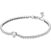 Pandora hopeinen kimaltava tennis rannekoru 590041C01-20