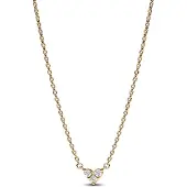Pandora Heart 14K Gold-Plated Collier With Clear Cubic Zirconia - Gold - 45 CM