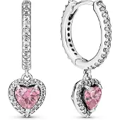 Pandora Timeless kimaltavat halo korvakorut hopea 291445C01