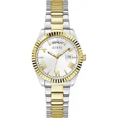 GUESS Naisten Luna Hopea & Kulta Kello GW0308L6
