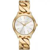 Michael Kors Runway 3-hands gold curb chain MK7472