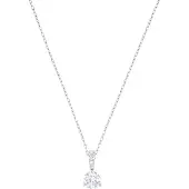Swarovski Ketju 'Stilla' hopea / läpinäkyvä