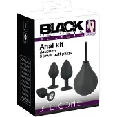 Black Velvets - anustappisetti (4-osainen, musta)