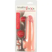 Realistixxx - penisjatke penikselle ja renkaalla - 19 cm - luonnollinen