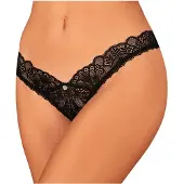 Obsessive - avoin pitsitanga - musta - M/L